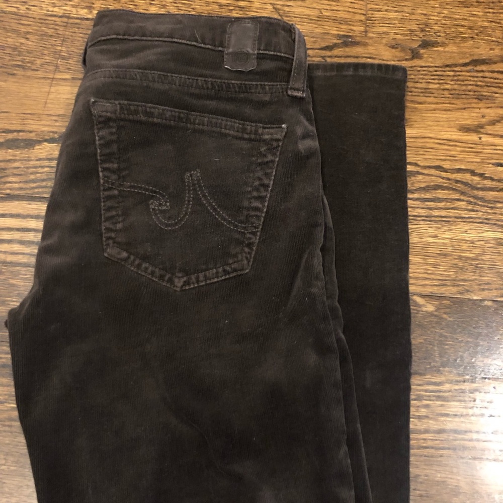 AG brown skinny corduroy jean